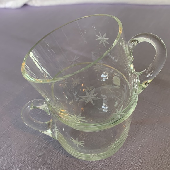 Vintage Dining Lead Crystal Tea Cups Set Of 2 Poshmark